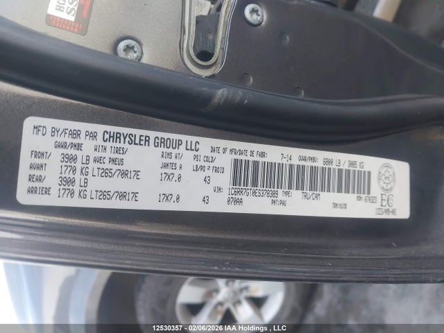1C6RR7GT0ES378389 RAM 1500 Slt