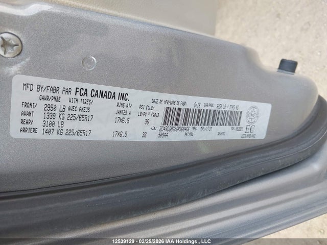 12539129 :رقم المزاد ، 2C4RDGBG0GR368466 vin ، 2016 Dodge Grand Caravan Se/sxt مزاد بيع