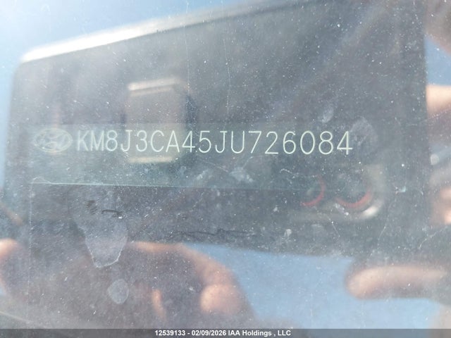 12539133 :رقم المزاد ، KM8J3CA45JU726084 vin ، 2018 Hyundai Tucson Se 2.0l مزاد بيع