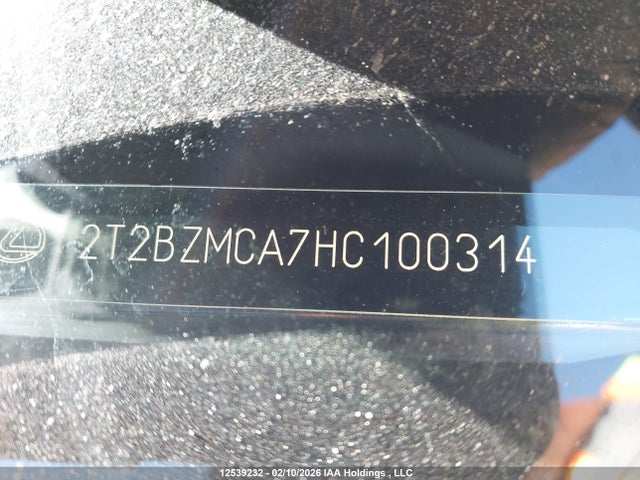 2T2BZMCA7HC100314 Lexus Rx 350/base/f Sport