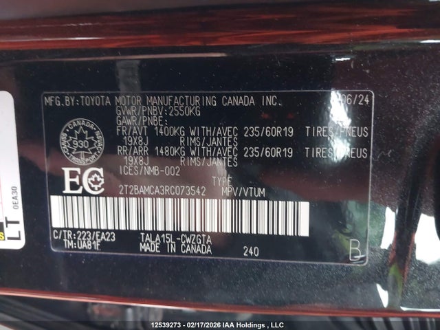 Продажа на аукционе авто 2024 Lexus Rx 350, vin: 2T2BAMCA3RC073542, номер лота: 12539273