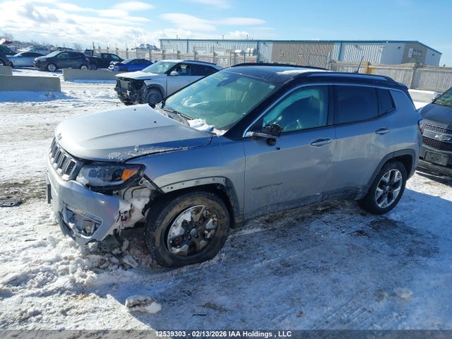 2018 Jeep Compass Limited მანქანა იყიდება აუქციონზე, vin: 3C4NJDCB7JT417255, აუქციონის ნომერი: 12539303