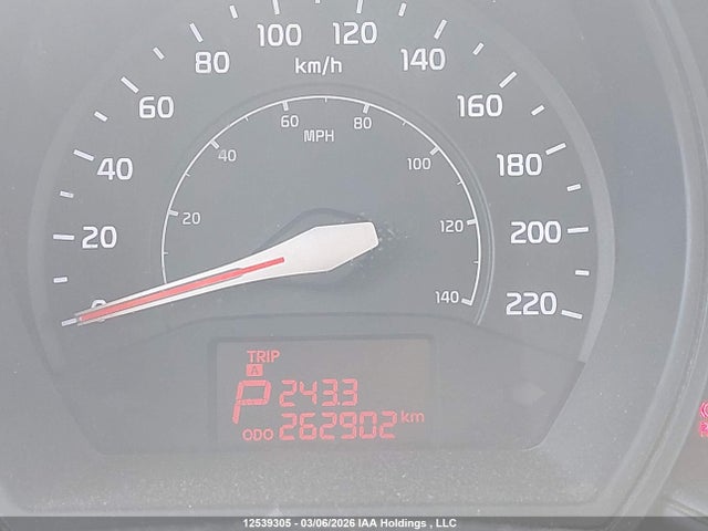 12539305 :رقم المزاد ، KNADN4A37C6087784 vin ، 2012 Kia Rio Ex/lx/sx مزاد بيع