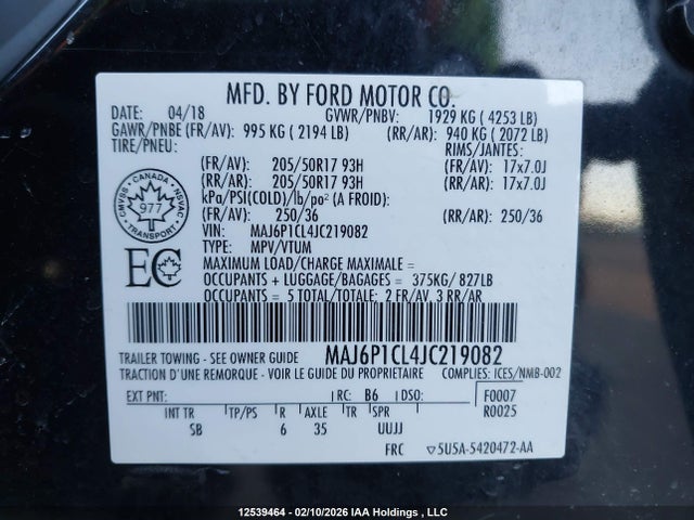 Ford Ecosport Ses 2018 MAJ6P1CL4JC219082 Image 19