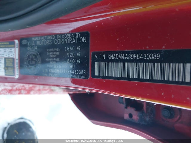 KIA Rio 2015 KNADM4A39F6430389 Image 9