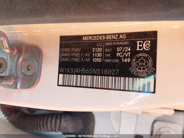 W1K5J4HB6SN518027 Mercedes-Benz CLA 250 4MATIC