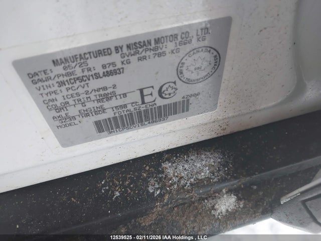 3N1CP5CV1SL486937 Nissan Kicks