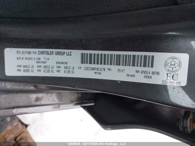 Chrysler 200 Limited 2015 1C3CCCABXFN513178 Image 9