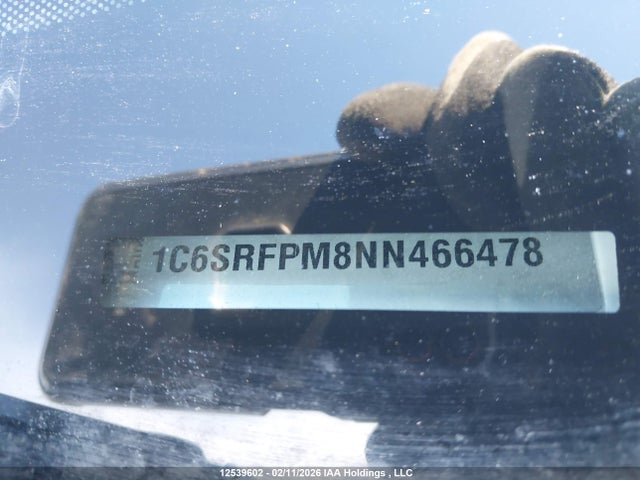 Продаж на аукціоні авто 2022 Ram 1500 Limited, vin: 1C6SRFPM8NN466478, номер лоту: 12539602