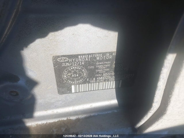 KMHD25LH1EU212833 Hyundai ELANTRA GT