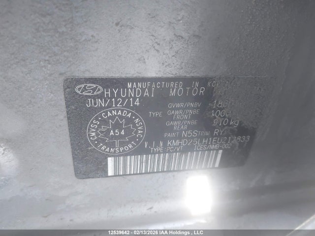 KMHD25LH1EU212833 Hyundai ELANTRA GT