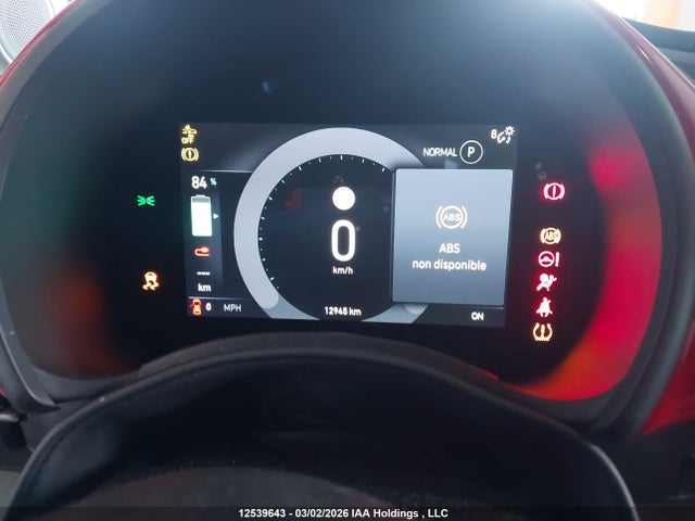 12539643 :رقم المزاد ، ZFAFFAA43RX215321 vin ، 2024 Fiat 500 E Red مزاد بيع