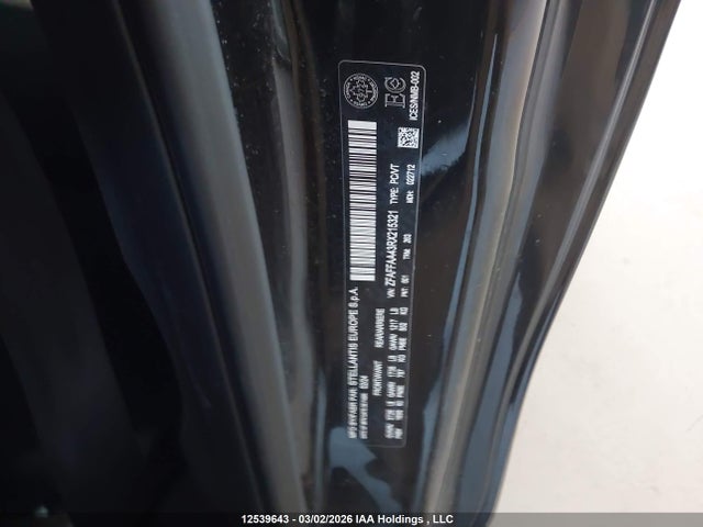 12539643 :رقم المزاد ، ZFAFFAA43RX215321 vin ، 2024 Fiat 500 E Red مزاد بيع