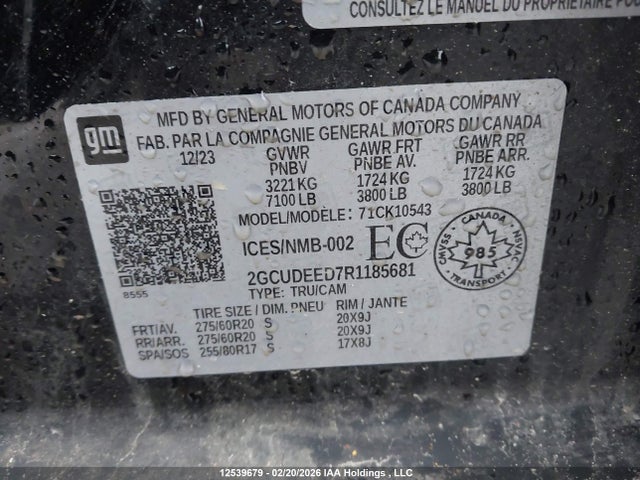 2GCUDEED7R1185681 Chevrolet Silverado 1500 Rst