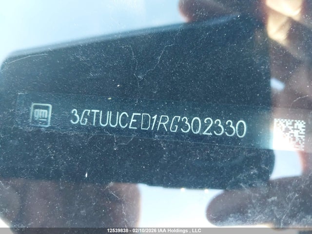 3GTUUCED1RG302330 GMC Sierra K1500 Elevation