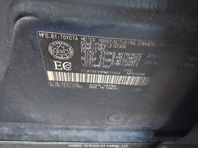 Aukcja sprzedaży 2017 Toyota Rav4 Xle, vin: 2T3RFREV9HW614454, numer aukcji: 12539853