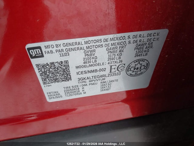 GMC Terrain Sle 2024 3GKALTEG4RL233533 Image 9