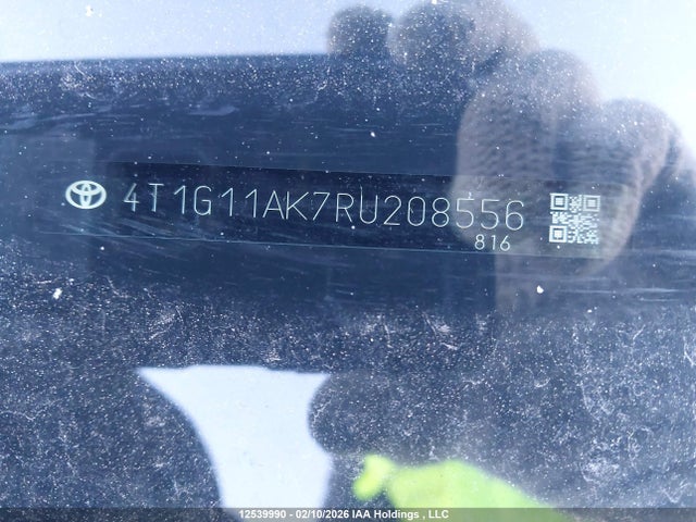 4T1G11AK7RU208556 Toyota Camry Se Night Shade/se