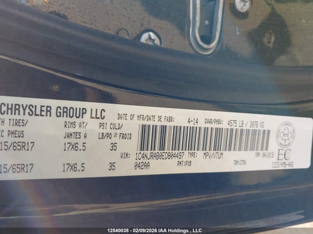 1C4NJRAB0ED804497 Jeep Patriot