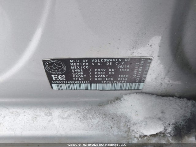 3VW5T7AU9GM067241 Volkswagen Golf Gti 5-door Autobahn