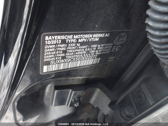 5UXWX9C55E0D22272 BMW X3 Xdrive28i
