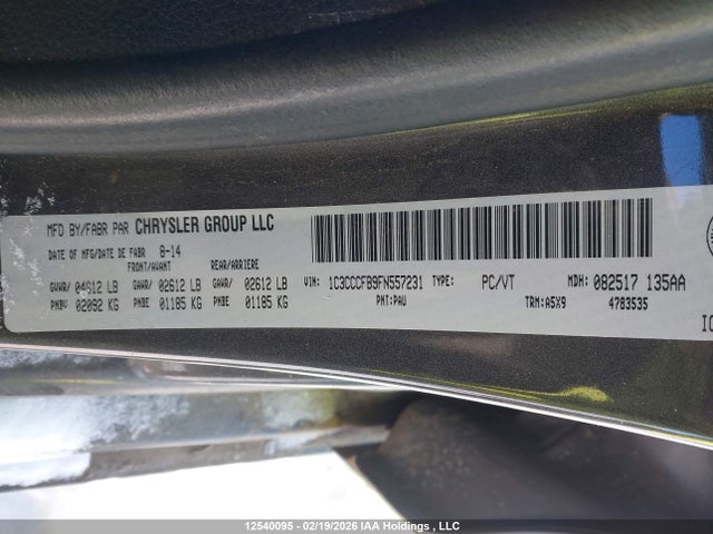 Chrysler 200 LX 2015 1C3CCCFB9FN557231 Image 9