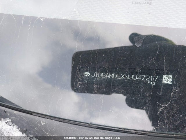 Aukcja sprzedaży 2022 Toyota Corolla, vin: JTDBAMDEXNJ047217, numer aukcji: 12540109