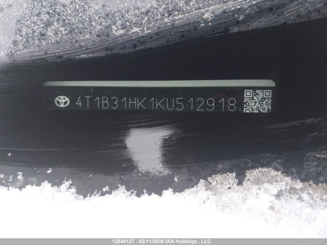 4T1B31HK1KU512918 Toyota Camry