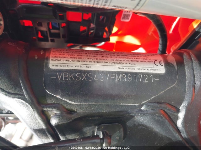 KTM 450 Sx-f 2023 VBKSXS437PM391721 Image 10
