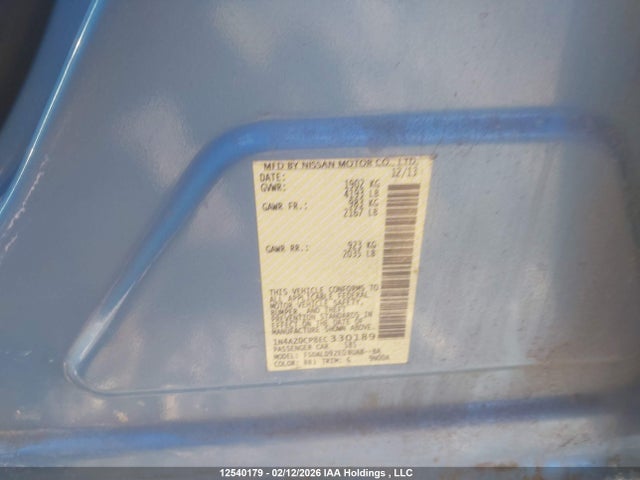 1N4AZ0CP8EC330189 Nissan Leaf S/sv/sl