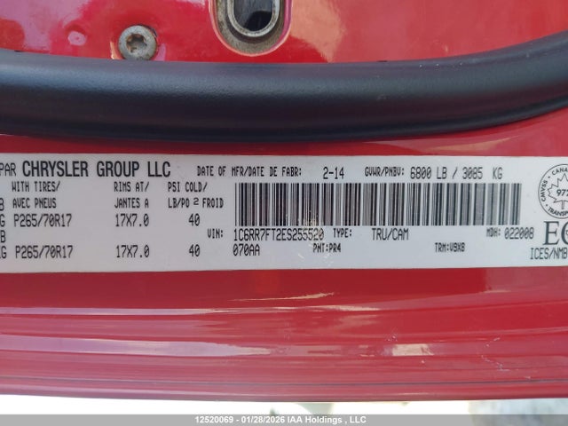 RAM 1500 St 2014 1C6RR7FT2ES255520 Image 9