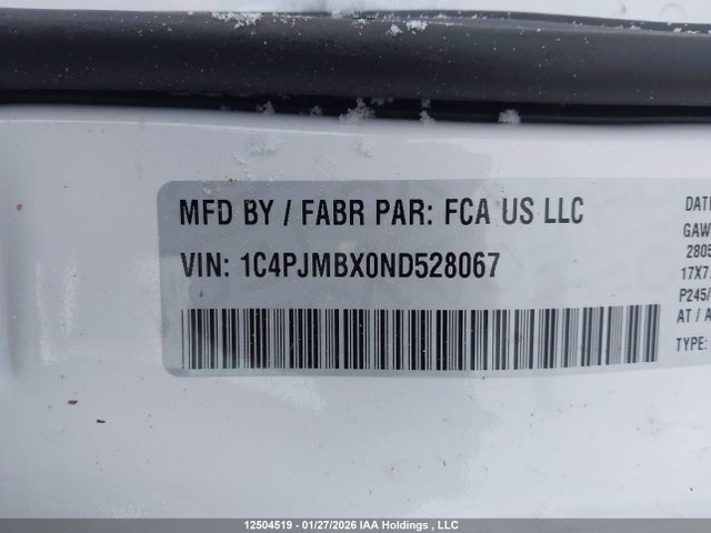 1C4PJMBX0ND528067 Jeep Cherokee Trailhawk Elite