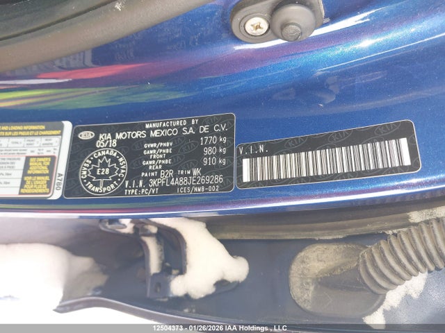 3KPFL4A88JE269286 KIA Forte Ex/ex Luxury/ex+