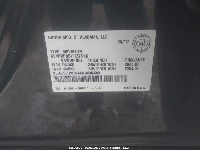 Acura Mdx Navigation Package 2017 5FRYD4H44HB506500 Image 9