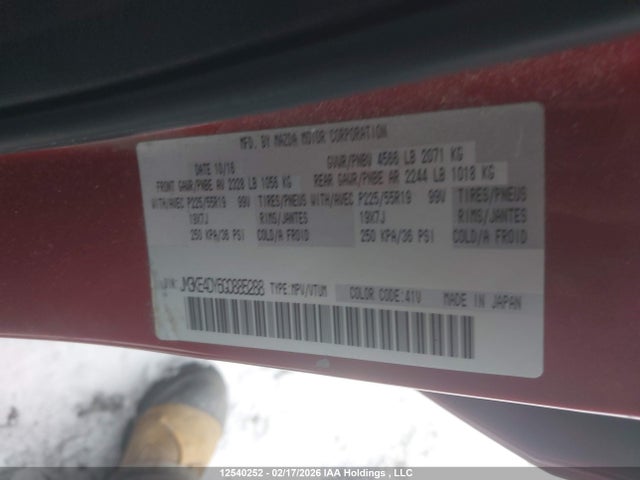 JM3KE4DY6G0885288 Mazda CX-5 GT