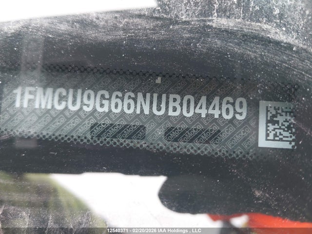 Продажа на аукционе авто 2022 Ford Escape, vin: 1FMCU9G66NUB04469, номер лота: 12540371