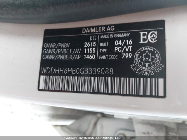 WDDHH6HB0GB339088 Mercedes-Benz E 400 4matic