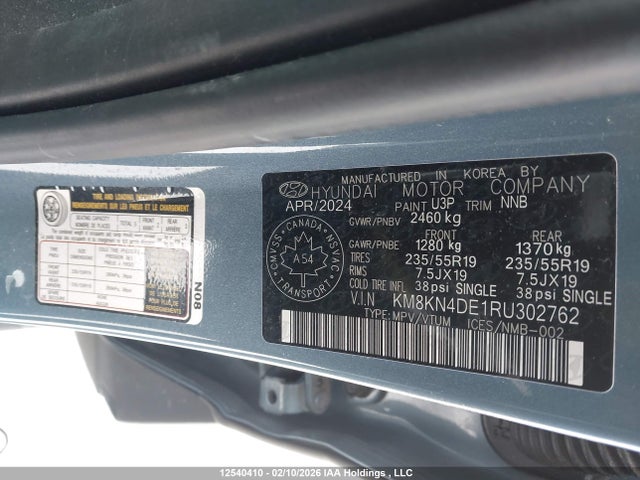 Продаж на аукціоні авто 2024 Hyundai Ioniq 5 Preferred Long Range, vin: KM8KN4DE1RU302762, номер лоту: 12540410