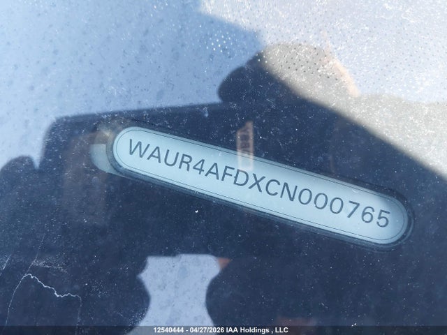 12540444 :رقم المزاد ، WAUR4AFDXCN000765 vin ، 2012 Audi A8 L Quattro مزاد بيع