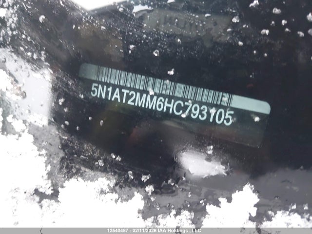 5N1AT2MM6HC793105 Nissan Rogue S/sl Platinum/sv