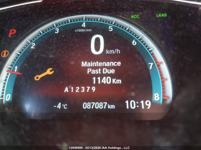 12540500 :رقم المزاد ، 2HGFC2F75KH038292 vin ، 2019 Honda Civic مزاد بيع