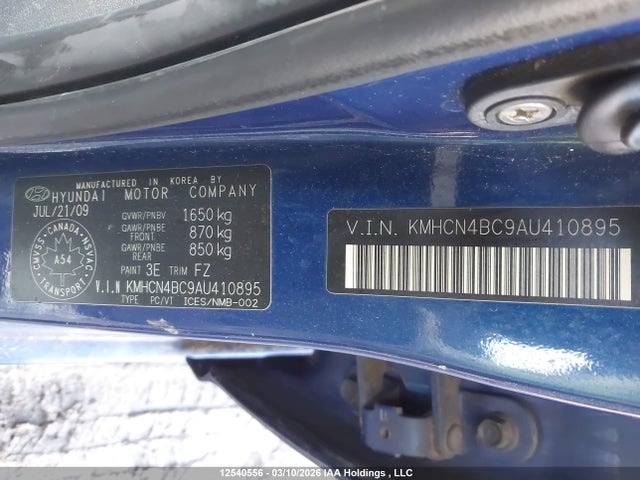 Aukcja sprzedaży 2010 Hyundai Accent Gls, vin: KMHCN4BC9AU410895, numer aukcji: 12540556