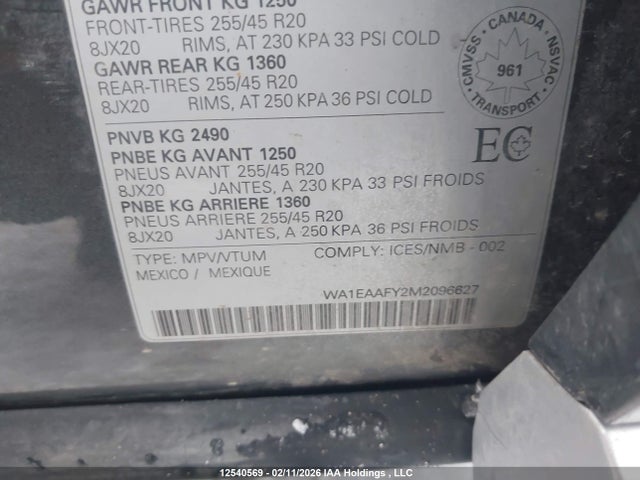 WA1EAAFY2M2096627 Audi Q5 45 Progressiv