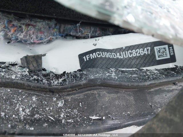 12540595 :رقم المزاد ، 1FMCU9GD4JUC82647 vin ، 2018 Ford Escape Se مزاد بيع