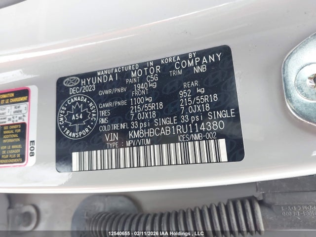 KM8HBCAB1RU114380 Hyundai Kona Sel