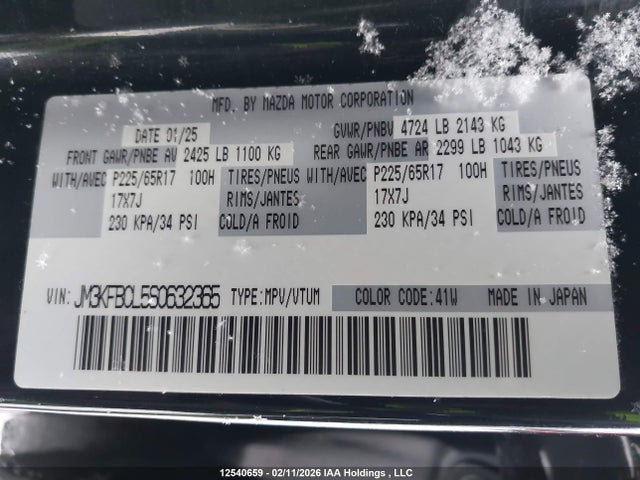 Mazda Cx-5 Preferred 2025 JM3KFBCL5S0632365 Image 9