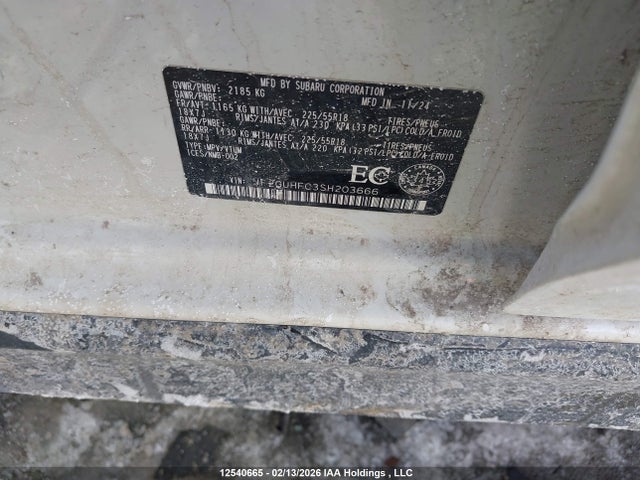 Продажа на аукционе авто 2025 Subaru Crosstrek Sport, vin: JF2GUHFC3SH203666, номер лота: 12540665