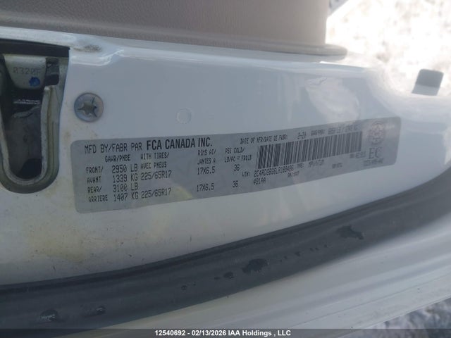 Продаж на аукціоні авто 2020 Dodge Grand Caravan Se, vin: 2C4RDGBG6LR189486, номер лоту: 12540692