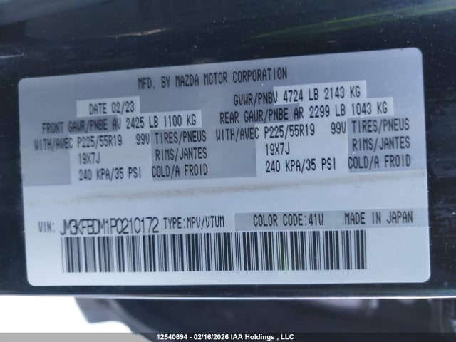JM3KFBDM1P0210172 Mazda Cx-5 Gt/sport Design