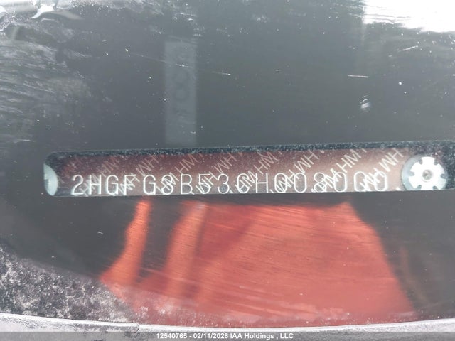 2012 Honda Civic Lx მანქანა იყიდება აუქციონზე, vin: 2HGFG3B53CH008000, აუქციონის ნომერი: 12540765